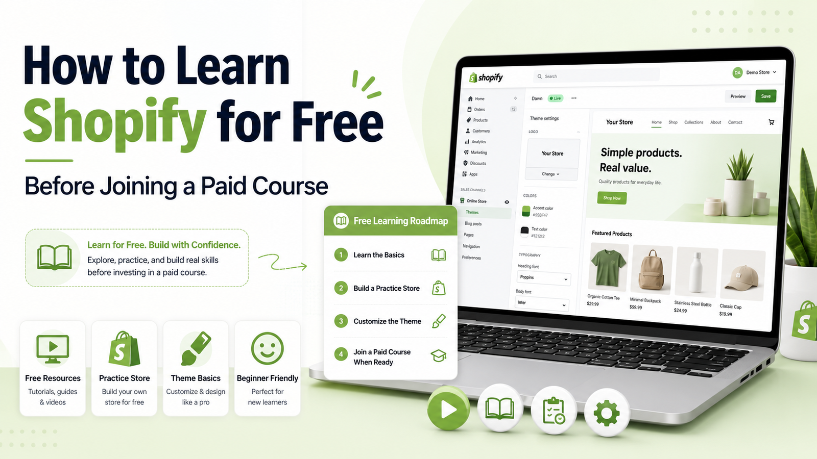 how to learn Shopify for free
