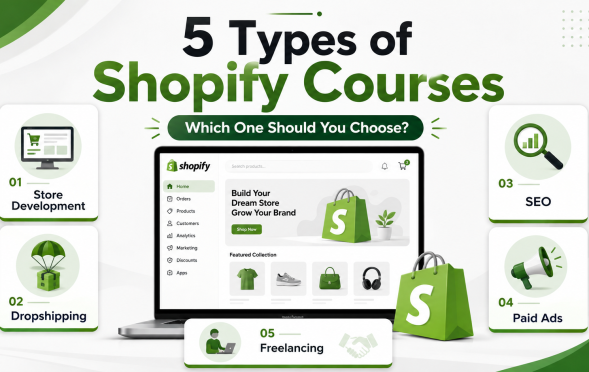 types of Shopify courses