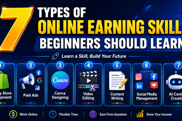 7 Types of Online Earning Skills Beginners Should Learn