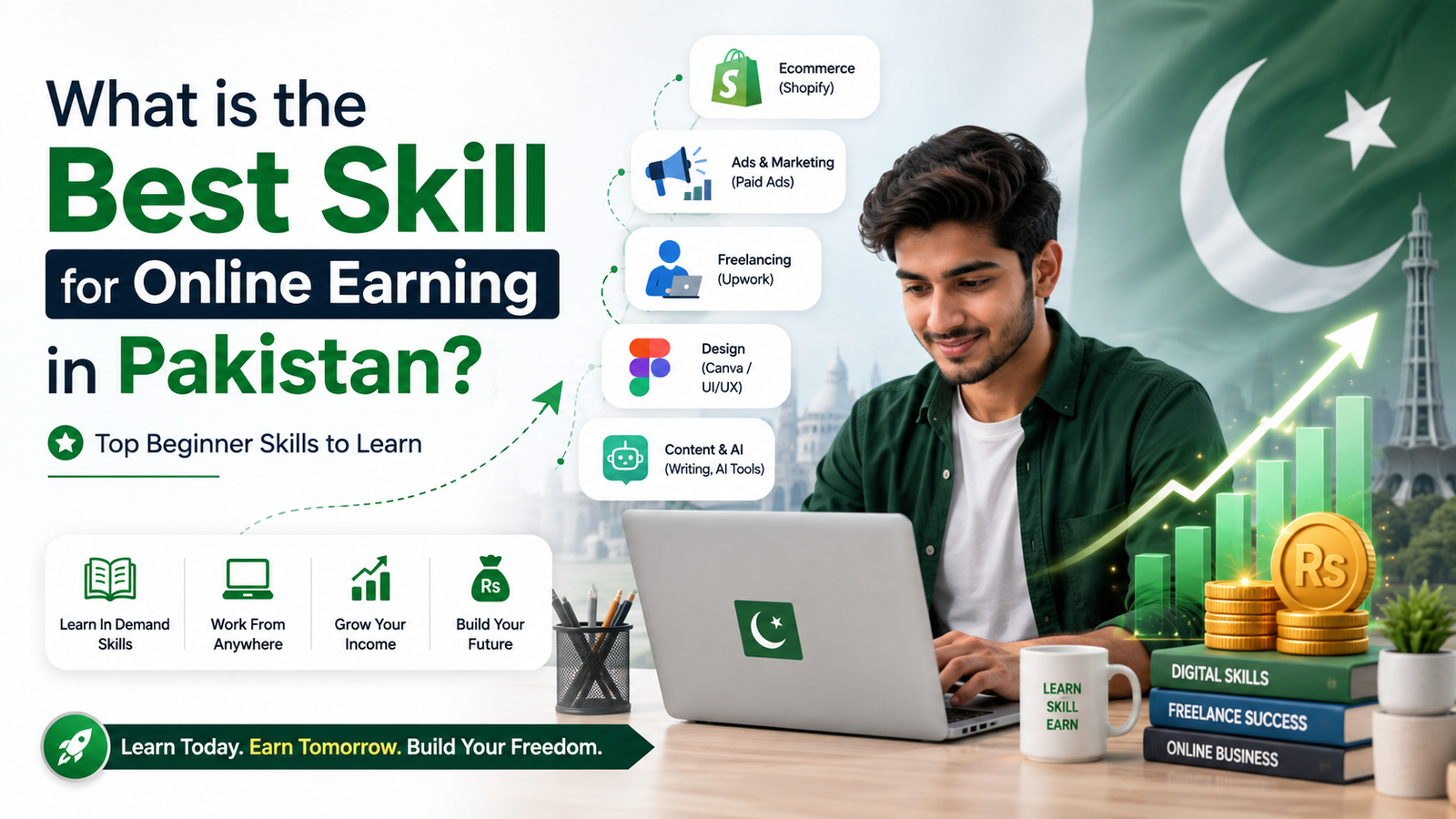 best skill for online earning in Pakistan