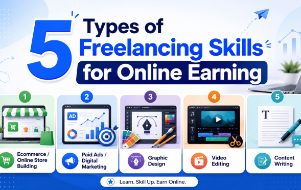 5 Types of Freelancing Skills for Online Earning