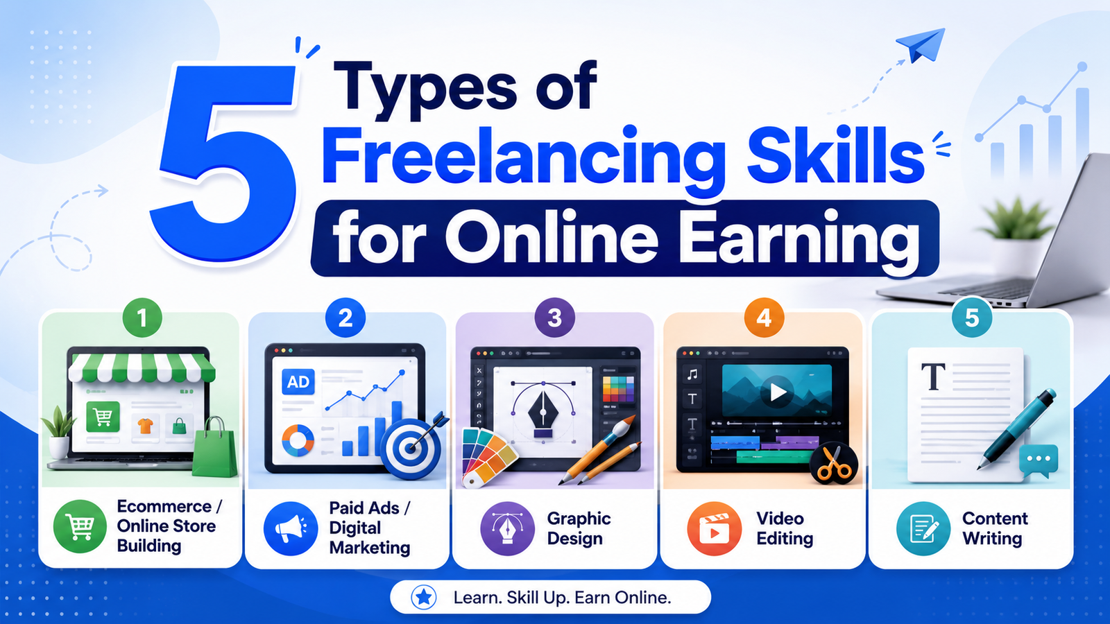 5 Types of Freelancing Skills for Online Earning