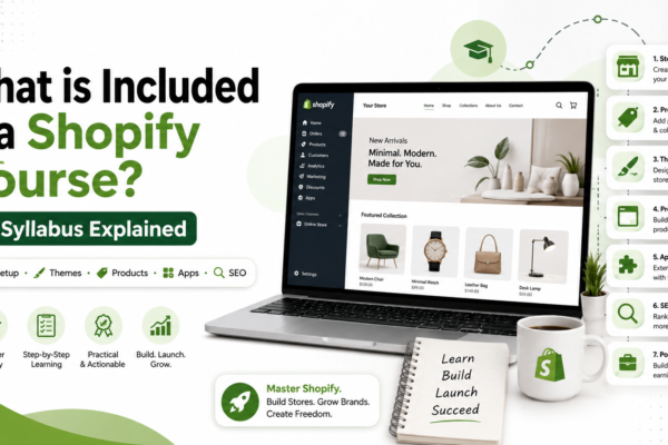shopify course content