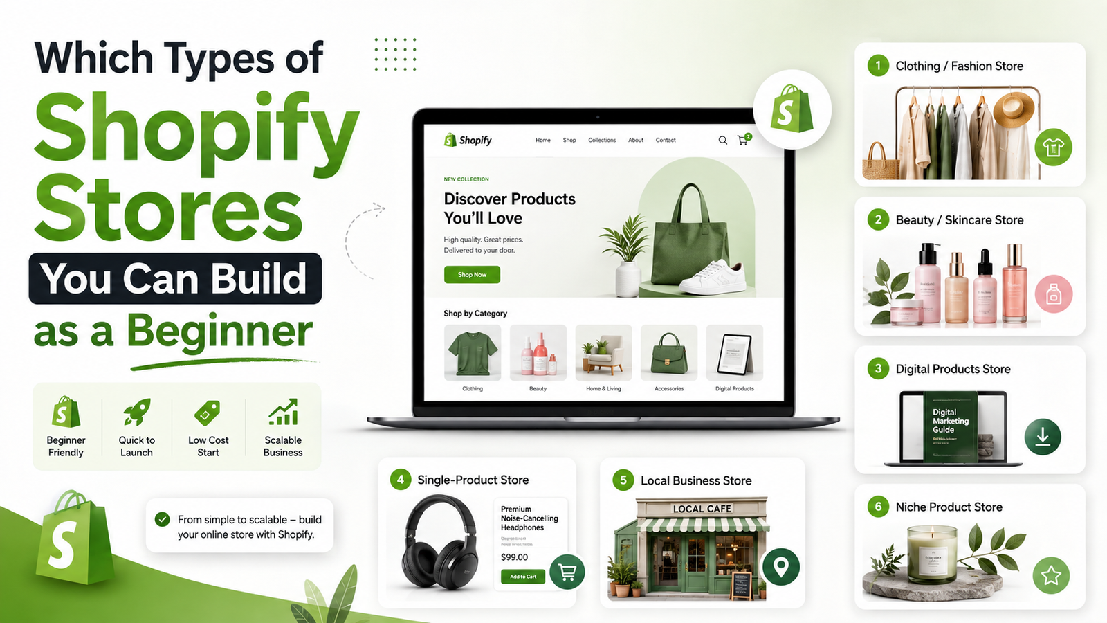 types of Shopify stores