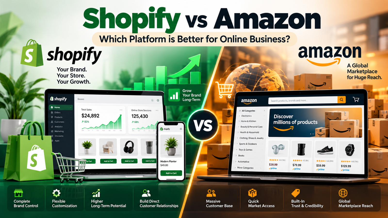 amazon vs shopify